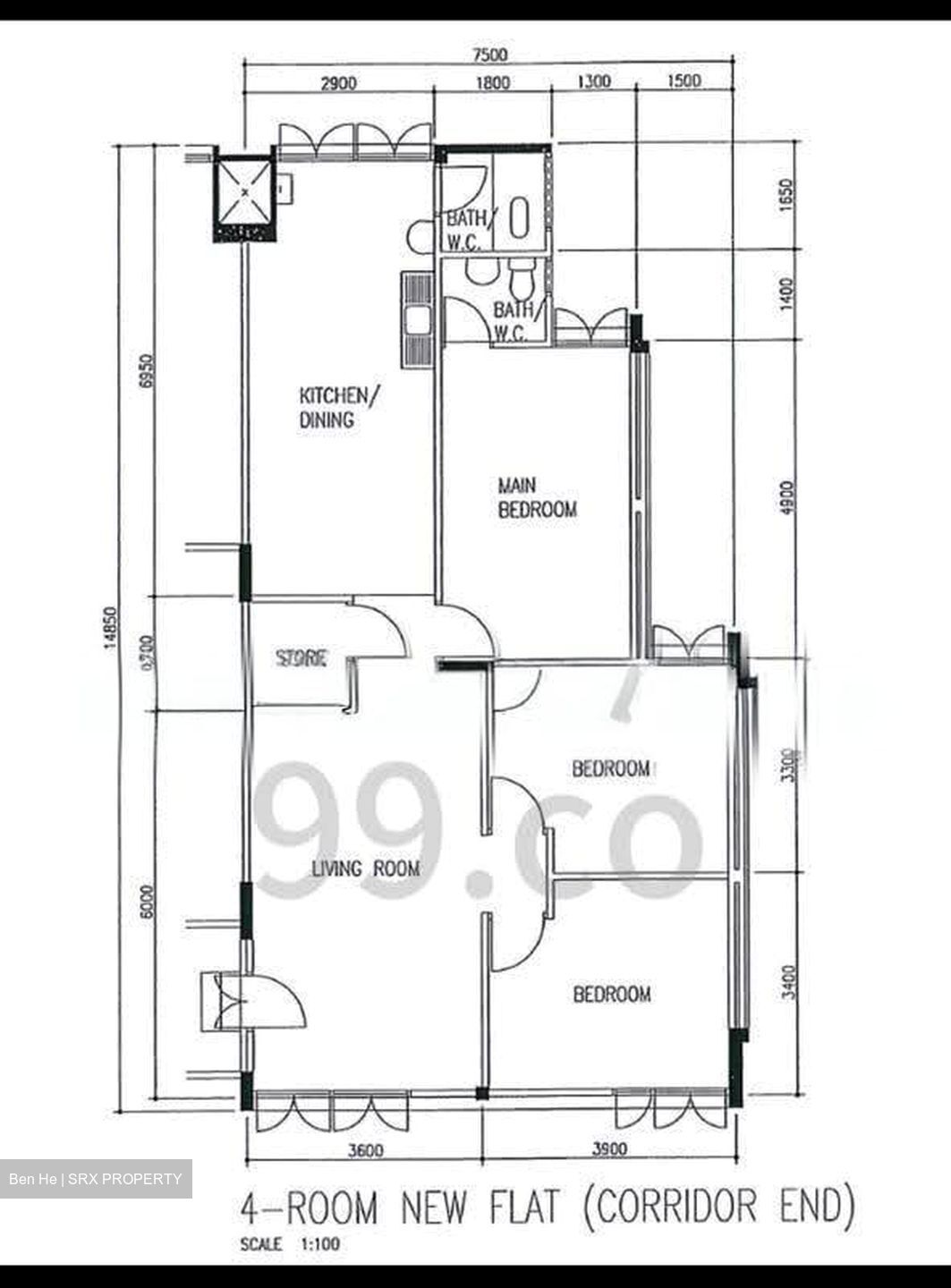 Blk 425 Ang Mo Kio Avenue 3 (Ang Mo Kio), HDB 4 Rooms #625878141